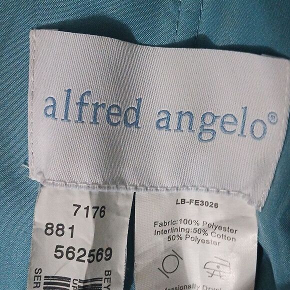 Alfred Angelo Style# 7176 Strapless chiffon beyond the sea dress Sz 4 NWOT - Picture 8 of 11